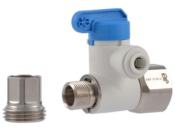 John Guest Feed Water Valve - Angle Stop 1/4"