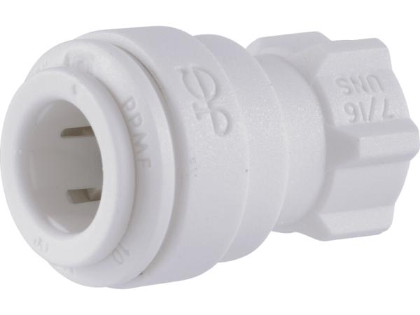 John Guest Faucet Connector 3/8"QC x7/16"NPT
